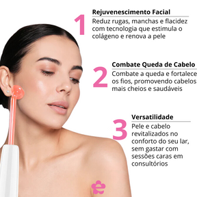 Kit AureaVitalis Alta Frequência | Tratamento Facial e Capilar