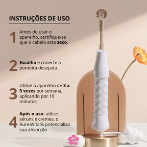 Kit AureaVitalis Alta Frequência | Tratamento Facial e Capilar