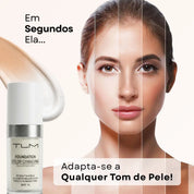 KIT Base TLM + Pincel Angular Profissional | Ajuste Personalizado ao Seu Tom