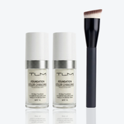 KIT Base TLM + Pincel Angular Profissional | Ajuste Personalizado ao Seu Tom