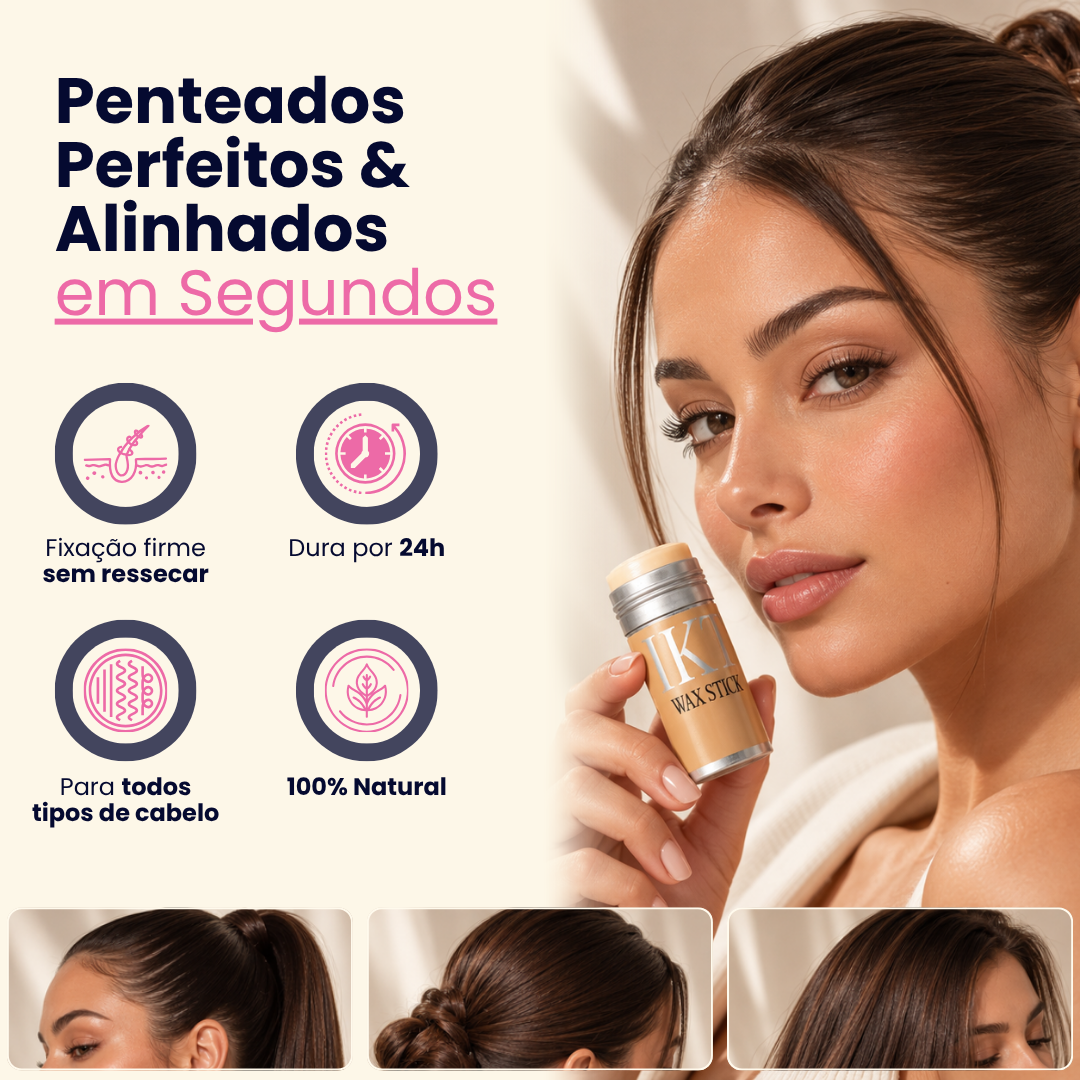 Bastão Cera Antifrizz | Finaliza e Controla os Fios Rebeldes
