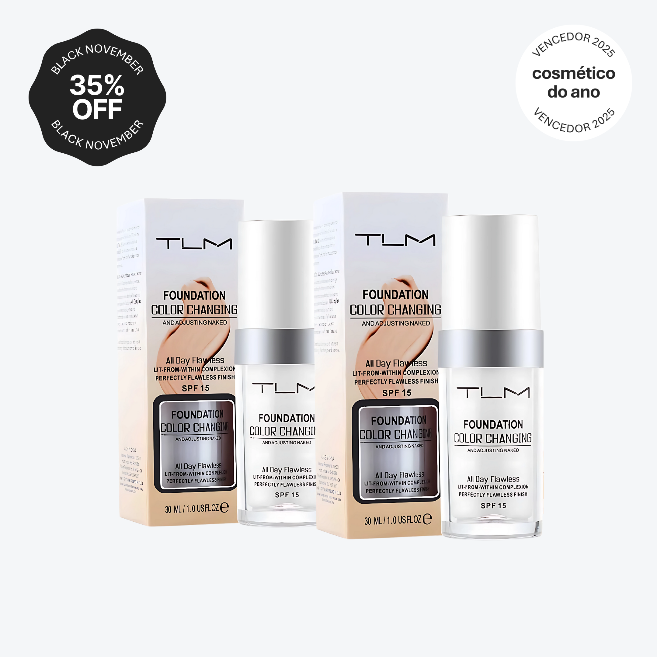 Base TLM 4 em 1 | Cobertura Natural e Ajuste Personalizado ao Seu Tom