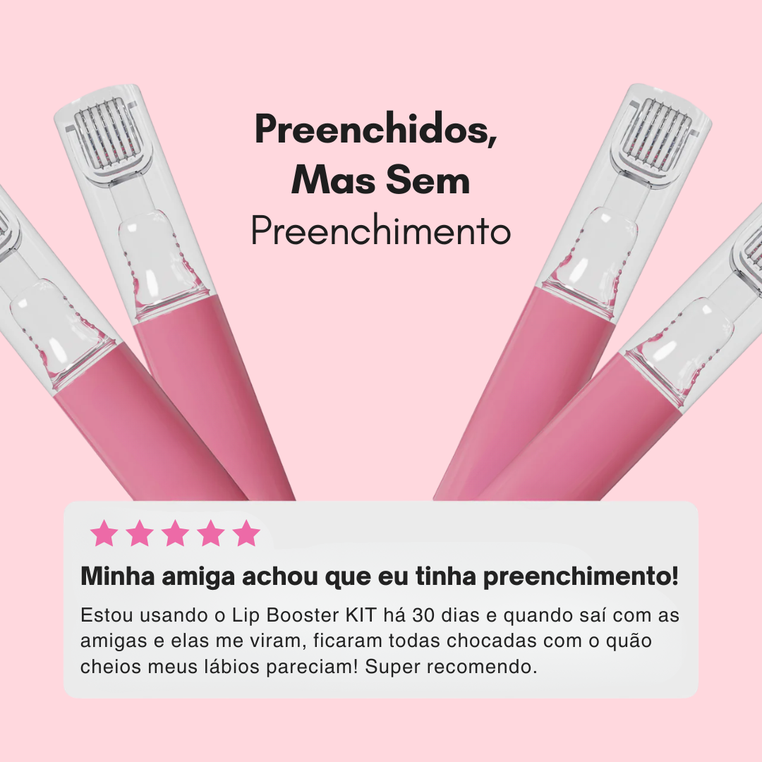 Lip Booster KIT | Lábios Volumosos Naturalmente + Guia Exclusivo