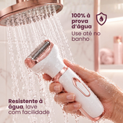 Depilador LisseCare™ 4 em 1 - Recarregável e À Prova D'Água