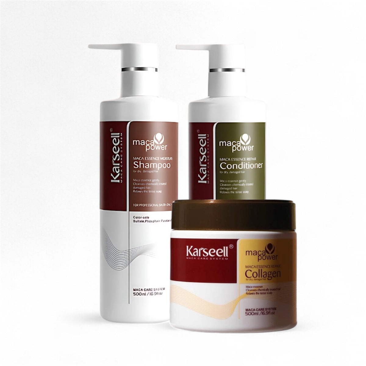 Kit Cuidado Completo Karseell Óleo de Argan