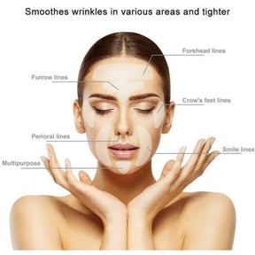 16 Pcs Adesivo Facial Anti-Rugas | Silicone Reutilizável