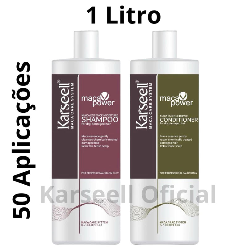 Shampoo Hidratante 1 L, Condicionador 1 L Karseell